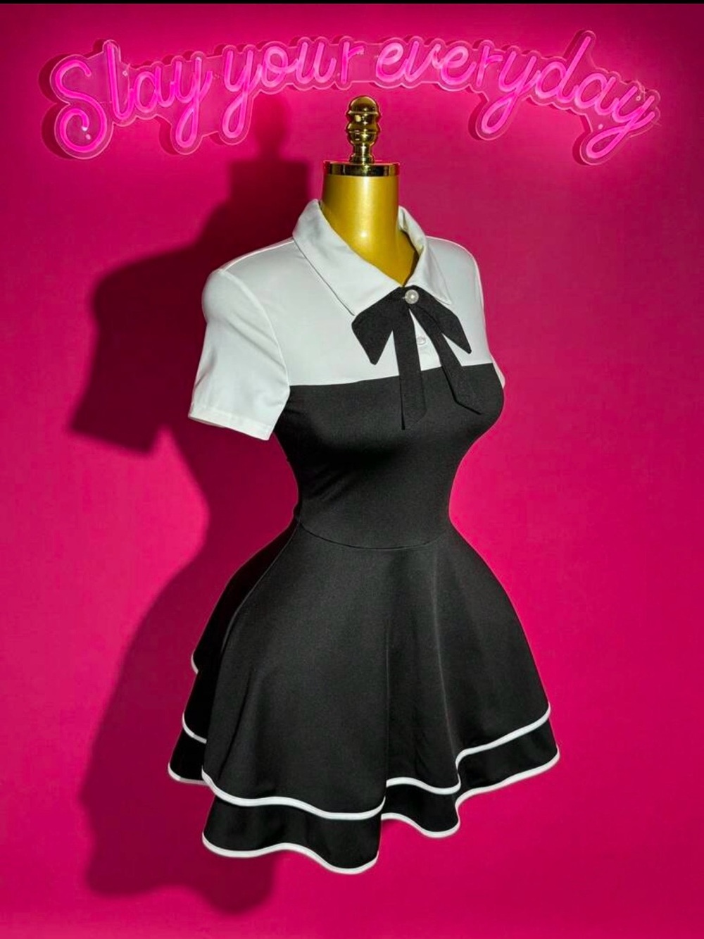 Black & White Dress (School Girl)